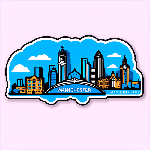 Manchester By Heart: Oplev City Forever med Vores Unikke Stadion-Sticker!