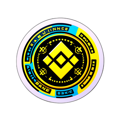 Innowacyjny naklejka promująca Binance