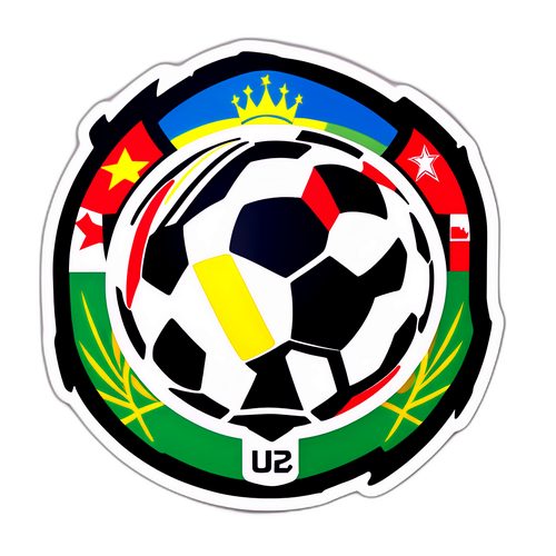U20 Euroopan Mestaruuskilpailut - Jalkapalloteemainen Tarra