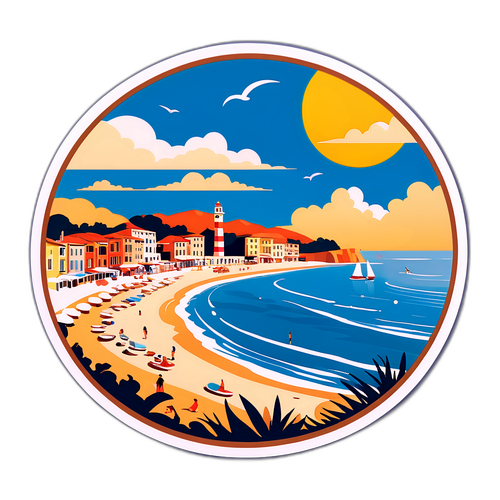 Vista pittoresca del mare di Fano