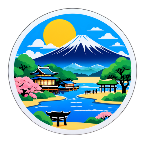 松江市の美しい風景スティッカー