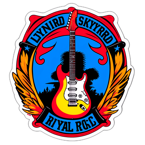 Rocková nálepka pro Lynyrd Skynyrd