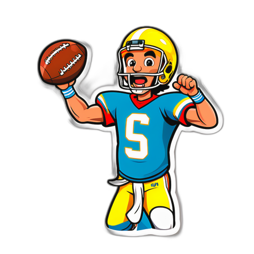 Glädjande Footballs-klistremerke