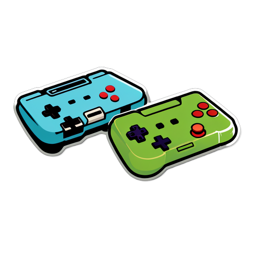 Stickers Illustrant des Consoles de Jeu Traditionnelles