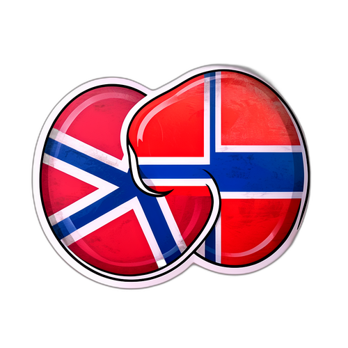 Et samarbejdsemblem for Norge og Moldova