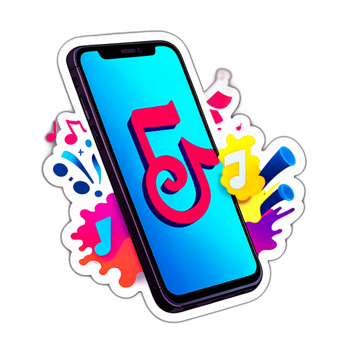 TikTok Temalı Sticker