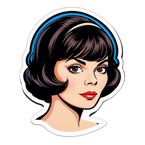 Sticker in de stijl van Mireille Mathieu