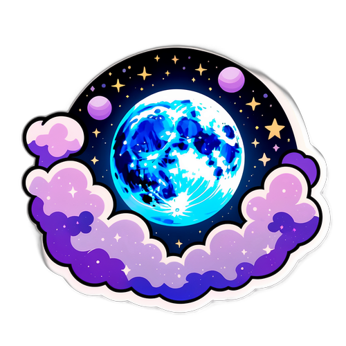 Volle Maan Sticker August 2025