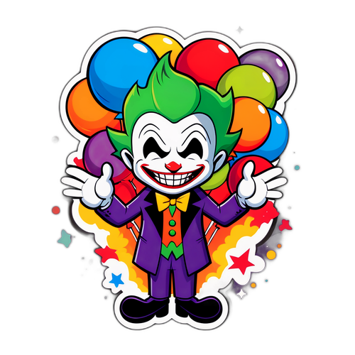 Περίεργο αυτοκόλλητο με τον Joker