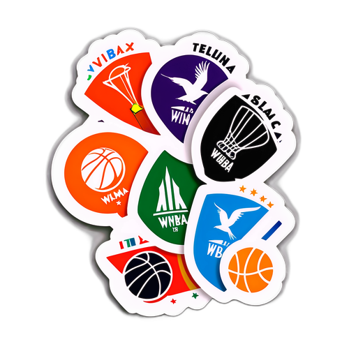 Stylish Sticker ng WNBA Standings