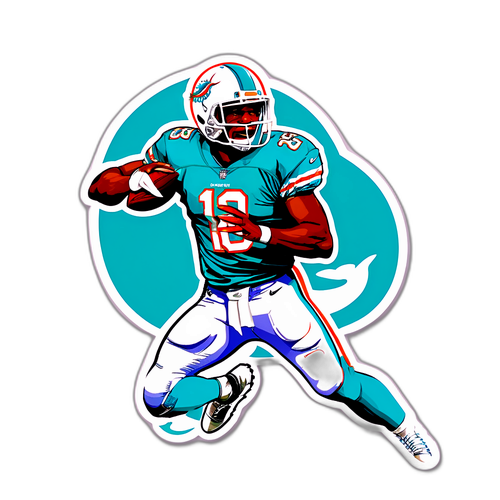 Desenho de Jogador do Miami Dolphins