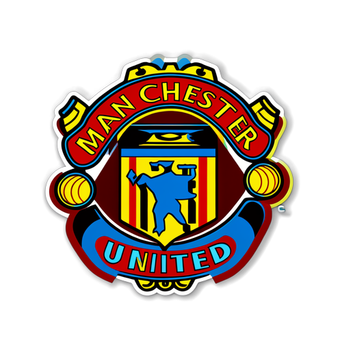 Soutenez Manchester United avec ce Sticker Étonnant Inspiré des Icônes de la Ville !