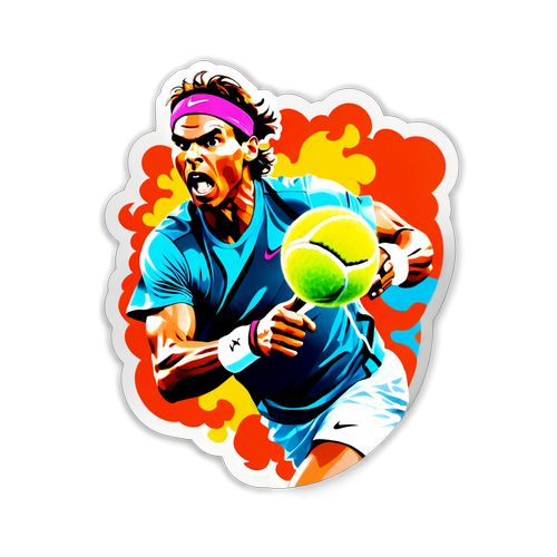 Bewonder de Woofergevenheid van Nadal: Deze Sticker Is Een Must-Have Voor Elk Sporthart!