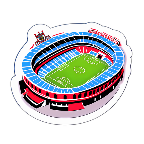 סטיקר של אצטדיון כדורגל