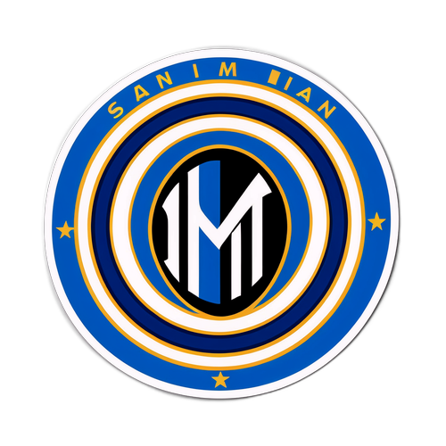 Σπορ αυτοκόλλητο με λογότυπο Ιντερ Μιλάνο