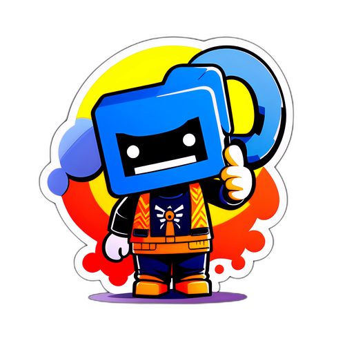 Roblox Açılışını Soruyor Sticker Tasarımı