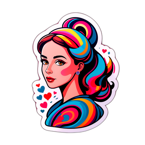 Sticker artístico de Marisa Brel