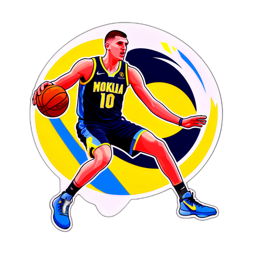 Σχεδίαση αυτοκόλλητου featuring Nikola Jokic