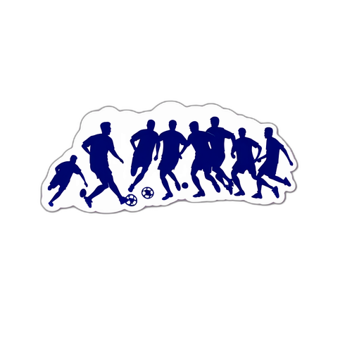 Sticker cu acțiune fotbalistică