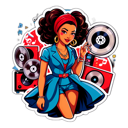 Türk Pop Kültürü Temalı Sticker