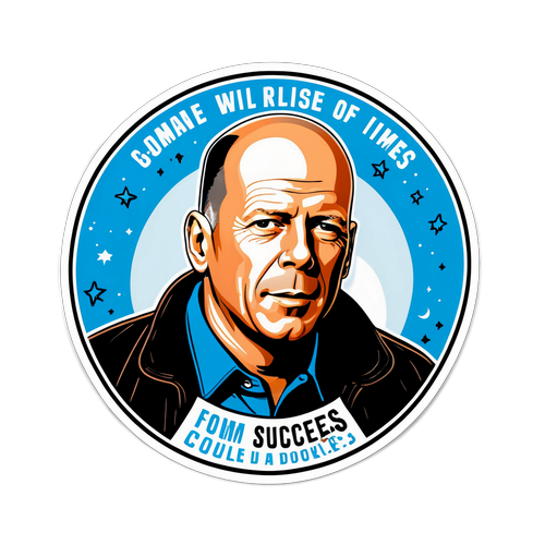 Tvůrčí nálepka Bruce Willise s poselstvím o odvaze a úspěších z jeho filmů