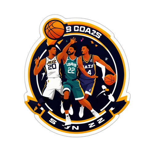 Makabagabag na Sticker ng Labanan ng Spurs at Jazz
