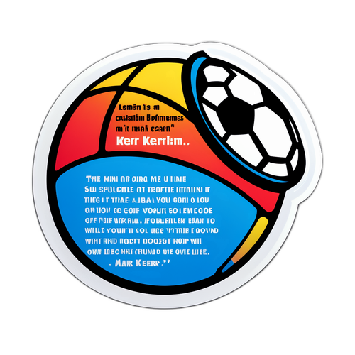 Création d'un autocollant avec une citation inspirante de Mark Kerr