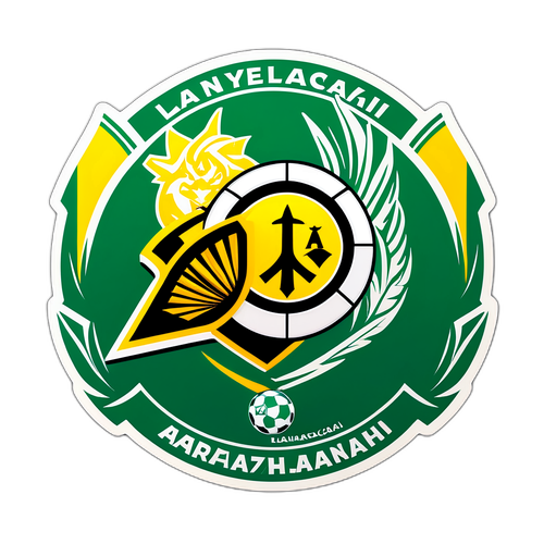 Kolorowy naklejka Maccabi Haifa i AEK Larnaca