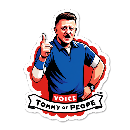 Shocking New Sticker Design: Tommy Robinson Emerges as the 'Voice of the People'!