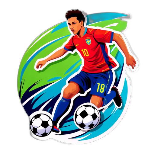 Sticker de Fausto Vera en acción