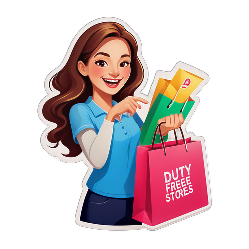 在免税店购物的快乐