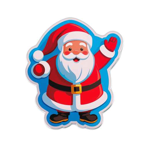 Diseño estilizado de Santa el 26 de diciembre