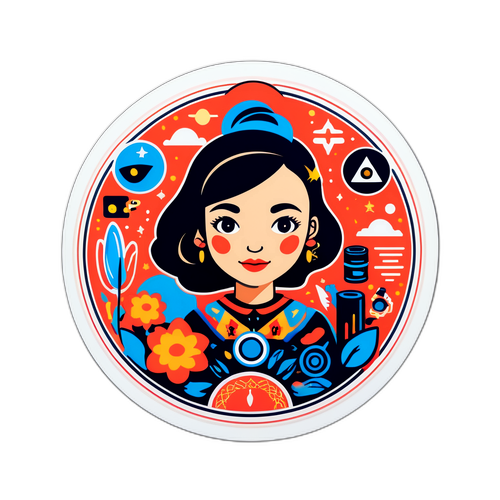 Samolepka inspirovaná Jiřinou Bohdalovou