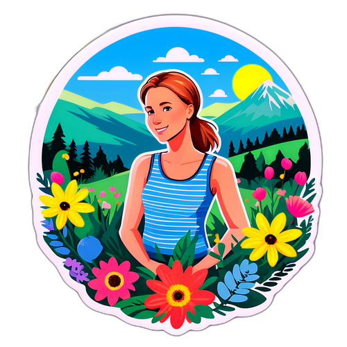 Nálepka s letní atmosférou