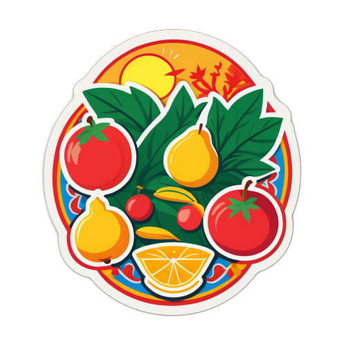 Sticker truyền thống Việt Nam cho ngày mùng ba tháng âm lịch