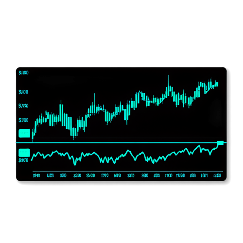 NASDAQ 주식 차트를 상징하는 스티커