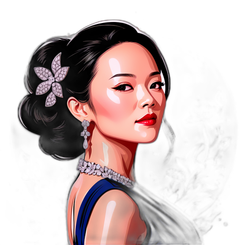 优雅自信的女性形象