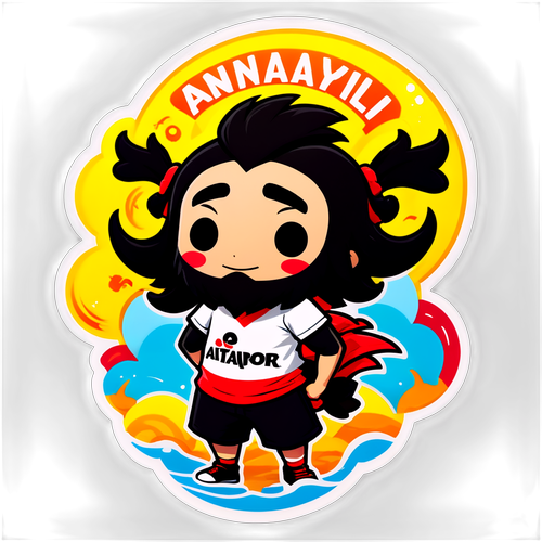 Antalyaspor Yaz Temalı Sevimli Sticker