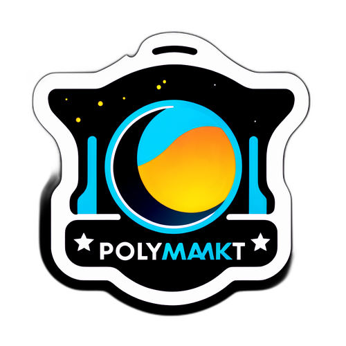 סטיקר בולט של לוגו פולימארקט