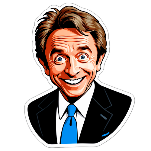 Humorystyczny sticker z Martinem Shortem