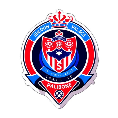 Nálepka s logy Shelbourne FC a Crystal Palace