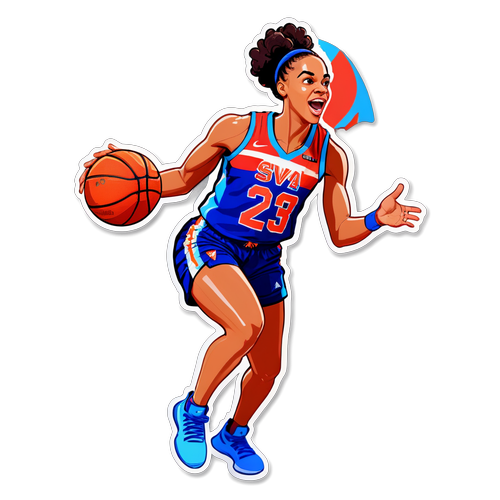 Unleash the Fun: Gabby Williams in a Vibrant Basketball Adventure!