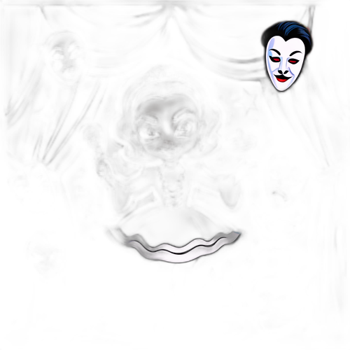 Speelse karikatuur van een acterende Sabrina Impacciatore