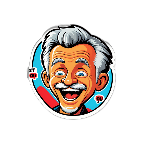 Witziger Olli Dittrich Aufkleber