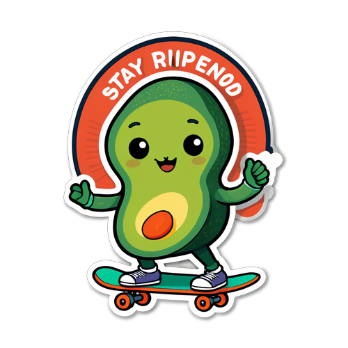 Bliv Cool med Avocados: "Stay Ripened, Stay Cool" - Den Sundeste Skateboardtur!