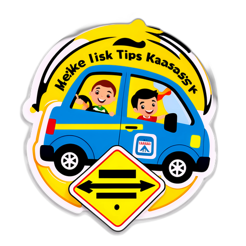 Mekke de Trafik Kazası Eğitici Çıkartması