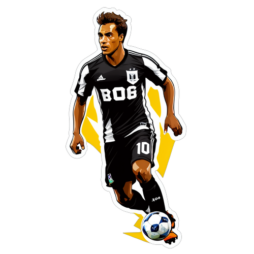 Emblema do Jogador David Ricardo em Ação pelo Botafogo