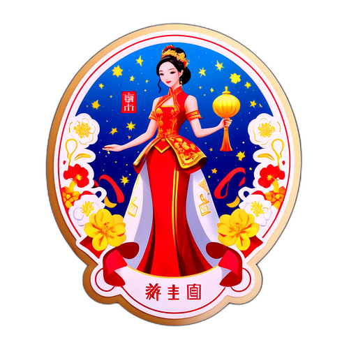庆祝宋佳获奖的贴纸：高挑美女主题