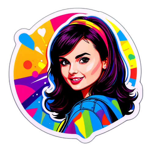 Rebecca Black Pop Art Sticker
