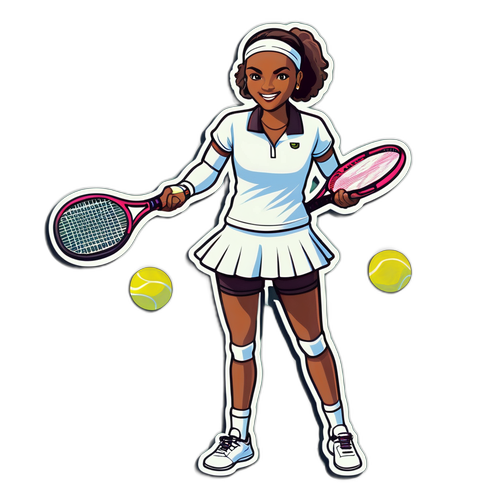 Sticker ng Tenis na si Magda Linette